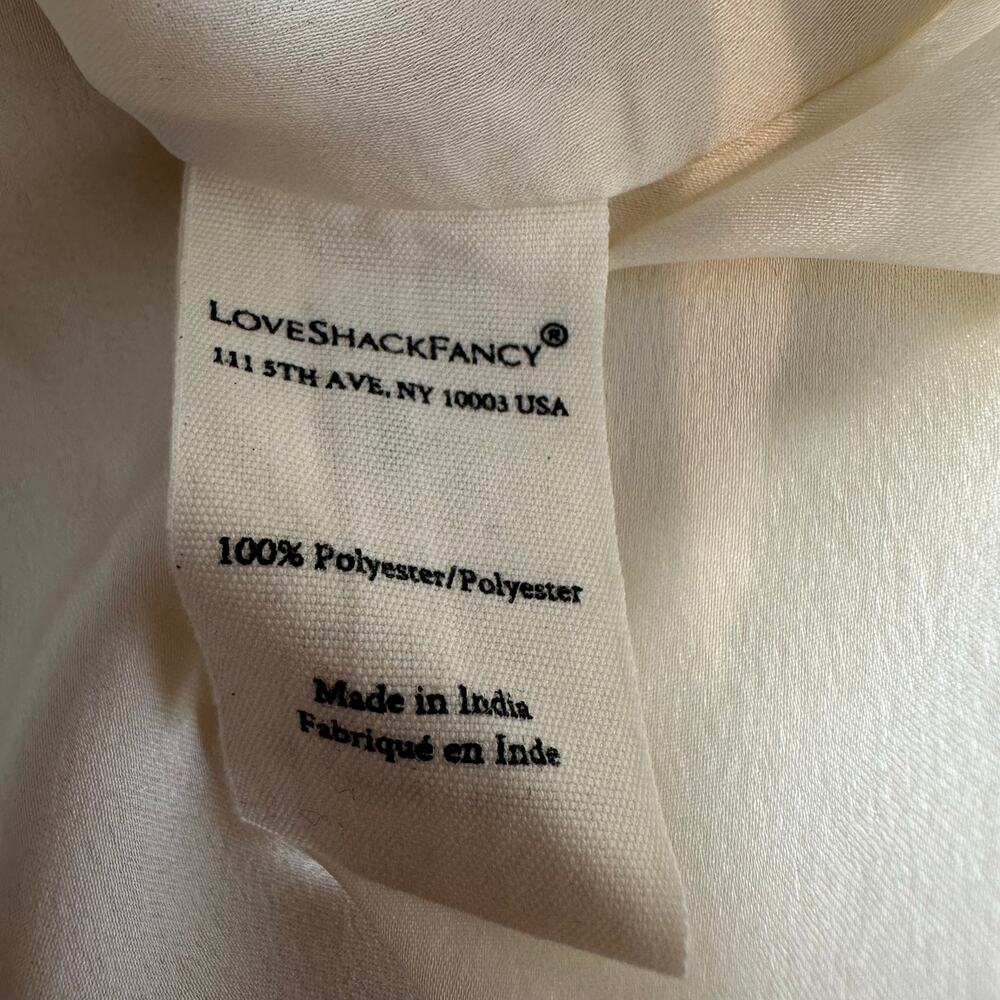 LoveShackFancy Cailey Off the Shoulder Cream Dress 4 - Picture 7 of 15